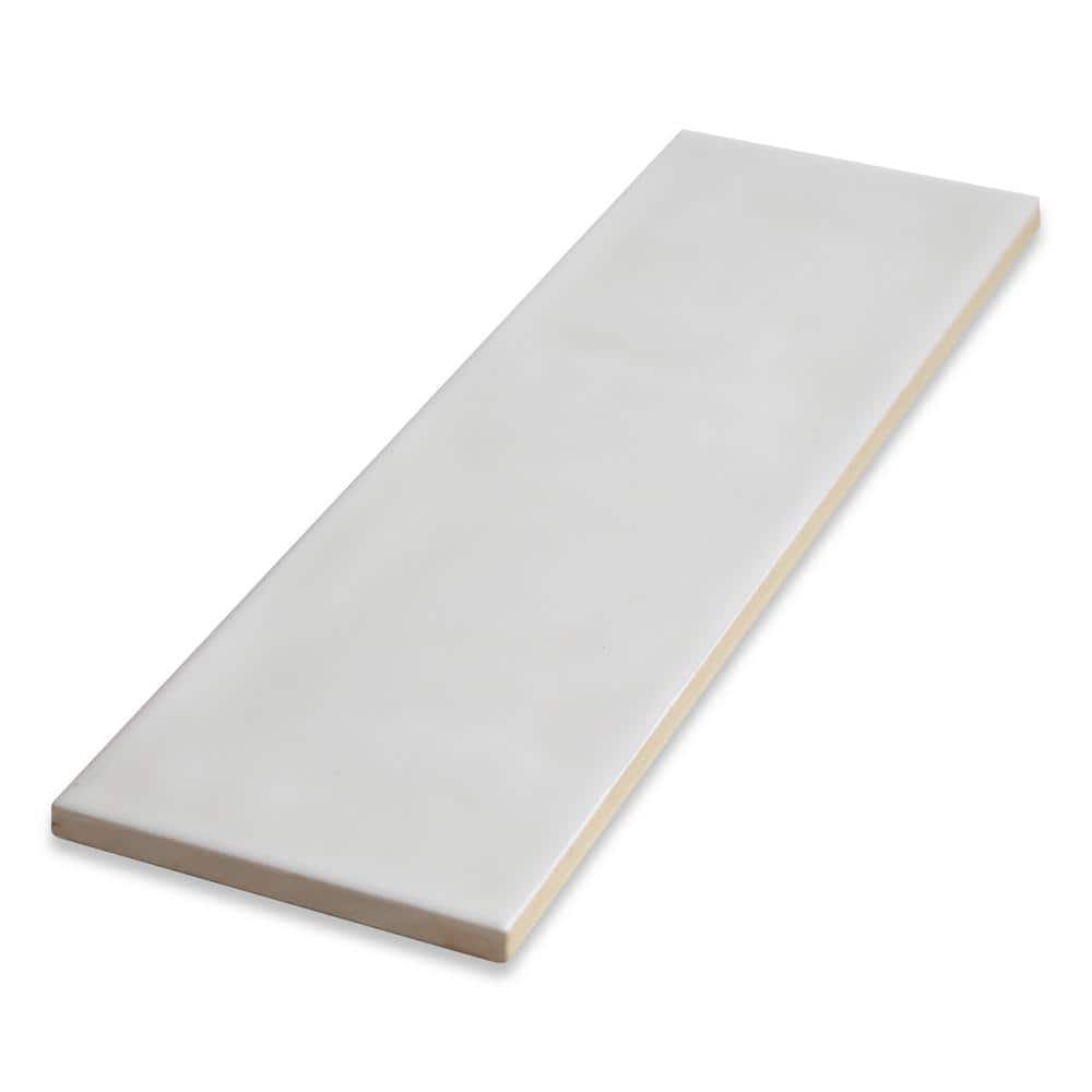 Bedouin Light Gray Gloss Ceramic Subway Wall Tile 3.5" x 12"