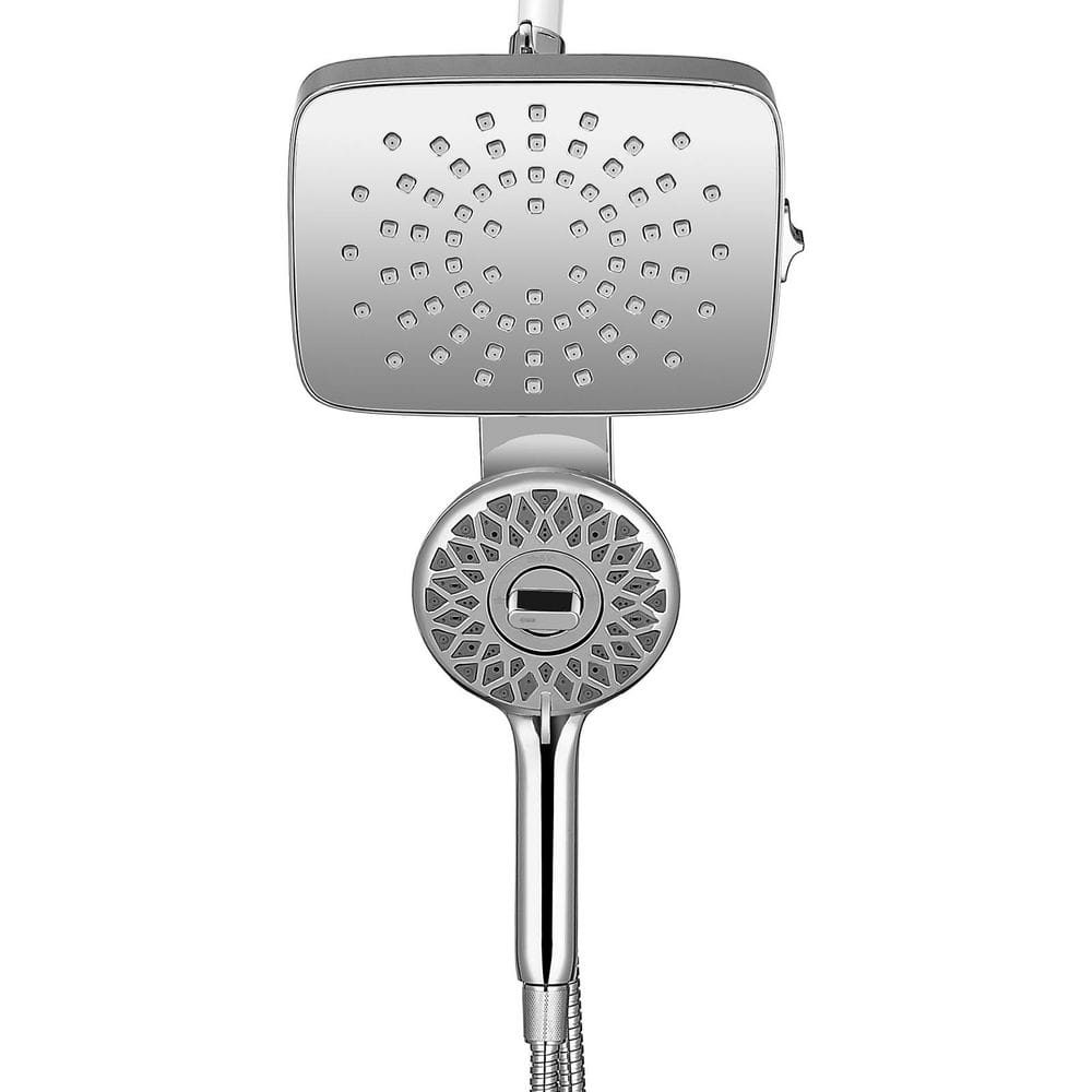 Zalerock Magnetic Attraction 5-Spray Wall Mount Dual Shower Head