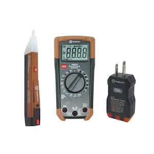 Electrical Test Kit with Full-Function Multi-Meter, Non-Contact Voltage Detector and Outlet Tester