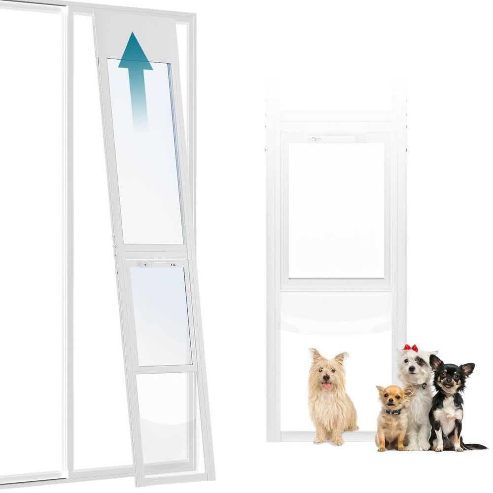 犬ドージ ABORON Dog Door for Sliding Glass Door with Lock Adjustable Height
