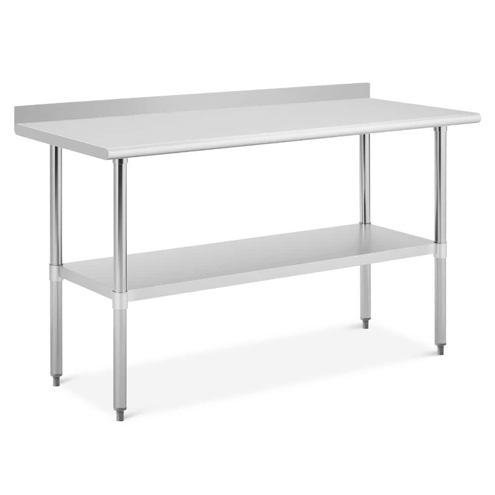 Stainless Steel Work Table with Backsplash, NSF Certified ,Adjustable Undershelf, Anti-Rust for Restaurant, Kitchen price history on PriceWatchPro