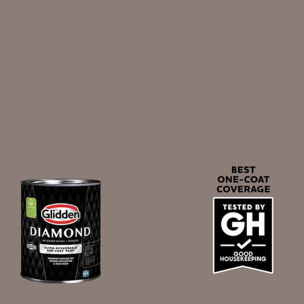 Glidden Diamond 1 qt. PPG1017-5 Cinnamon Toast Flat Interior Paint with Primer