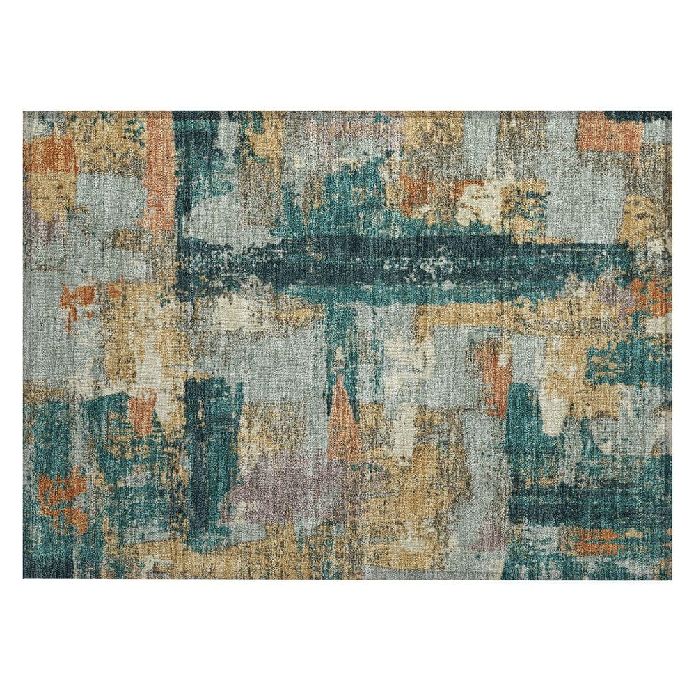 Chantille Machine Washable Indoor/Outdoor Abstract ACN2212 Seafoam 1 ft. 8 in. x 2 ft. 6 in. Accent Rug price history on PriceWatchPro
