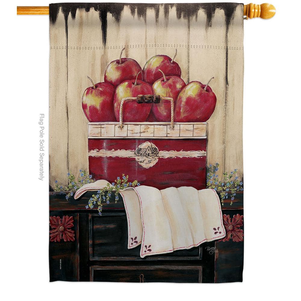 28 in. x 40 in. Ruby Red Country Apple Fruits House Flag 2-Sided Food Decorative Vertical Flags price history on PriceWatchPro