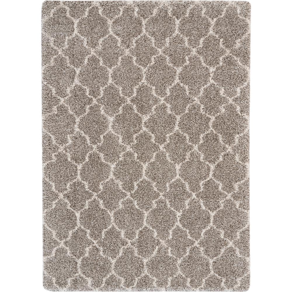 Stone High Pile Shag Rectangular Area Rug