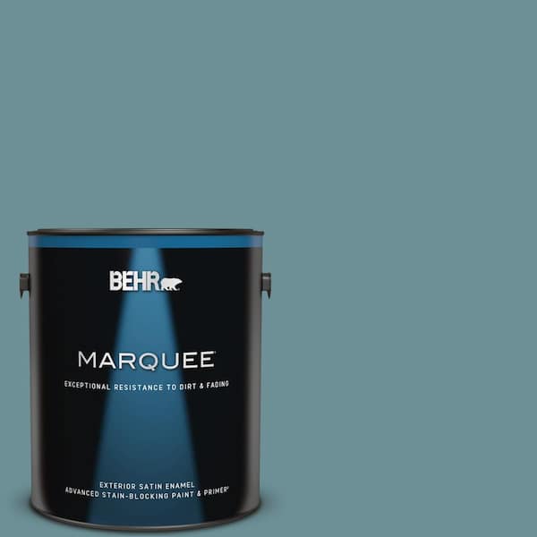 BEHR MARQUEE 1 gal. #510F-5 Bayside Satin Enamel Exterior Paint & Primer