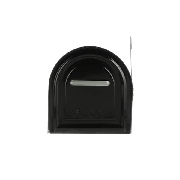 Reliant Large, Locking, Post Mount Mailbox, Black
