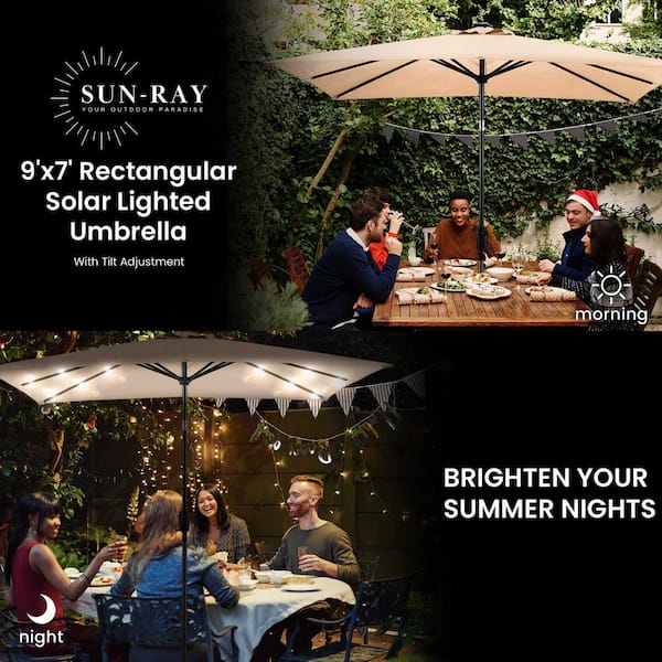 11 ft striped patio umbrella Treasure Garden Market 11 Foot Octagon Aluminum Collar Tilt Crank Lift Outdoor  Umbrella