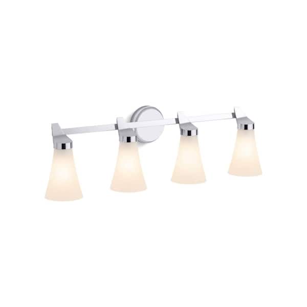 KOHLER Simplice 4-Light Polished Chrome Wall Mount Sconce