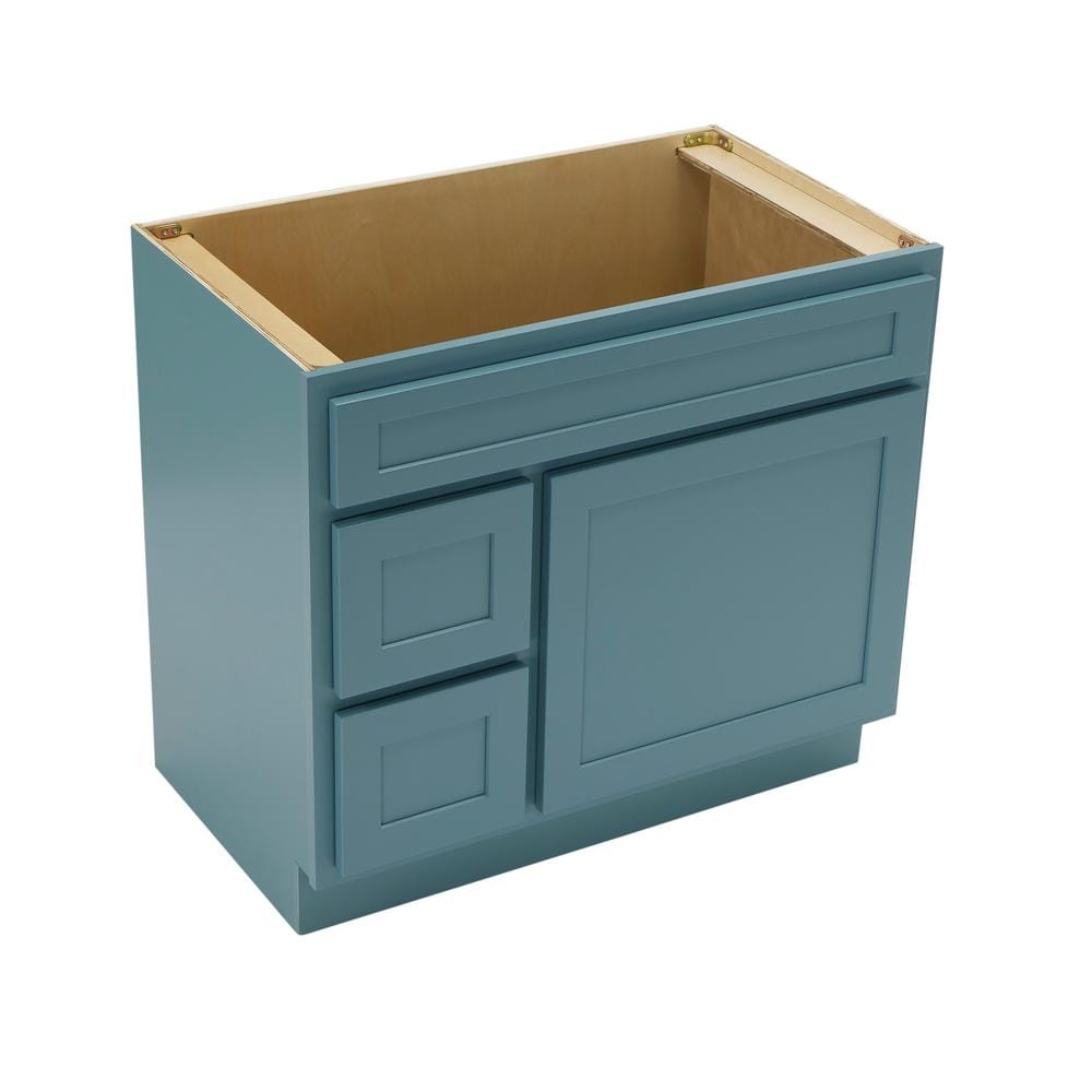 Sea Green 36" Plywood Freestanding Bathroom Vanity Base