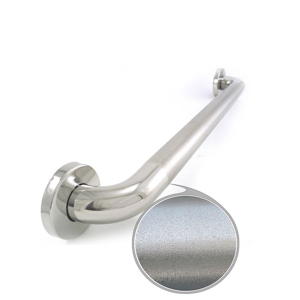 WingIts Premium Series 30 in. x 1.5 in. Grab Bar in Polished Peened Stainless Steel (33 in. Overall Length)
