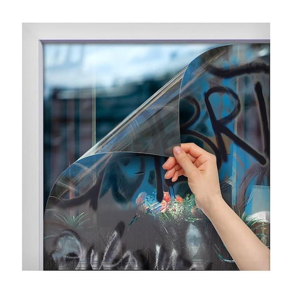 48 in. x 100 ft. AG4M Graffiti Protection 4 Mil Clear Window Film