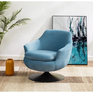 Citine Light Blue/Black Accent Chair