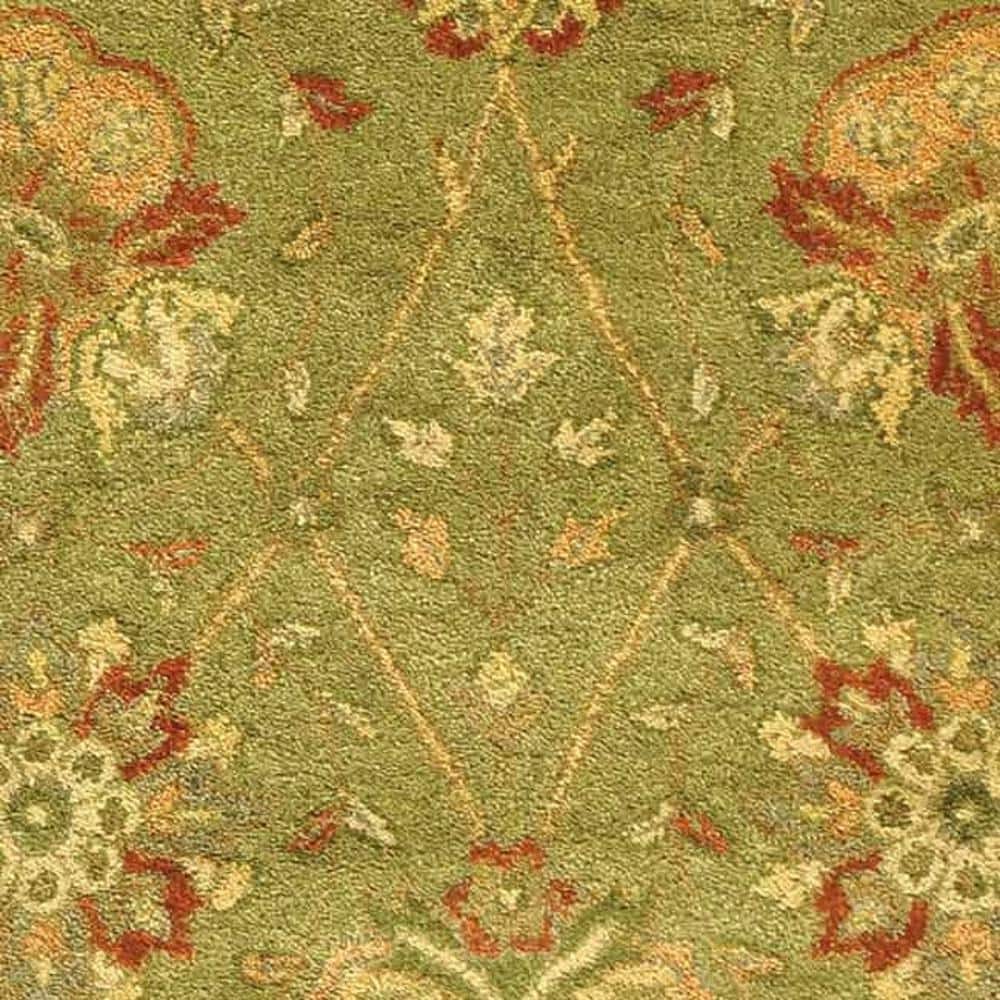 Sage and Beige Hand Tufted Wool Area Rug