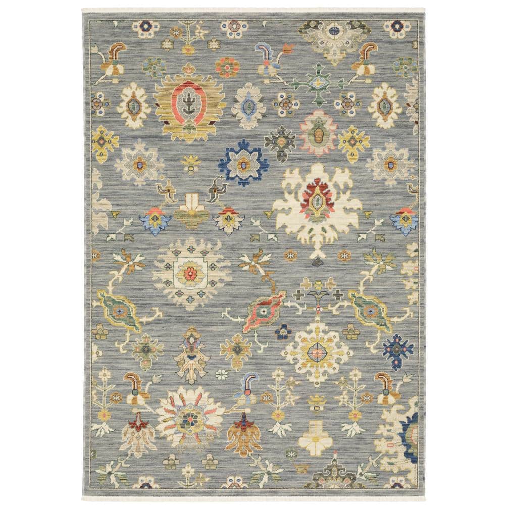 Lavista Gray/Multi-Colored 5 ft. x 8 ft. Vintage Persian Oriental Wool/Nylon Blend Indoor Area Rug price history on PriceWatchPro