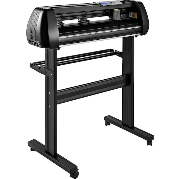34 in. Vinyl Cutter Machine, Bluetooth Cutting Plotter, Adjustable Speed Steel Roller, SignMaster Software DIY Kit