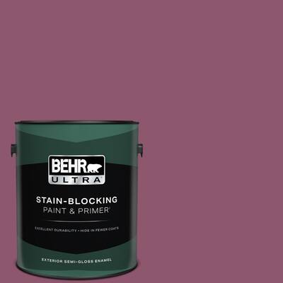 1 gal. #PPU1-17 Majestic Orchid Semi-Gloss Enamel Exterior Paint & Primer