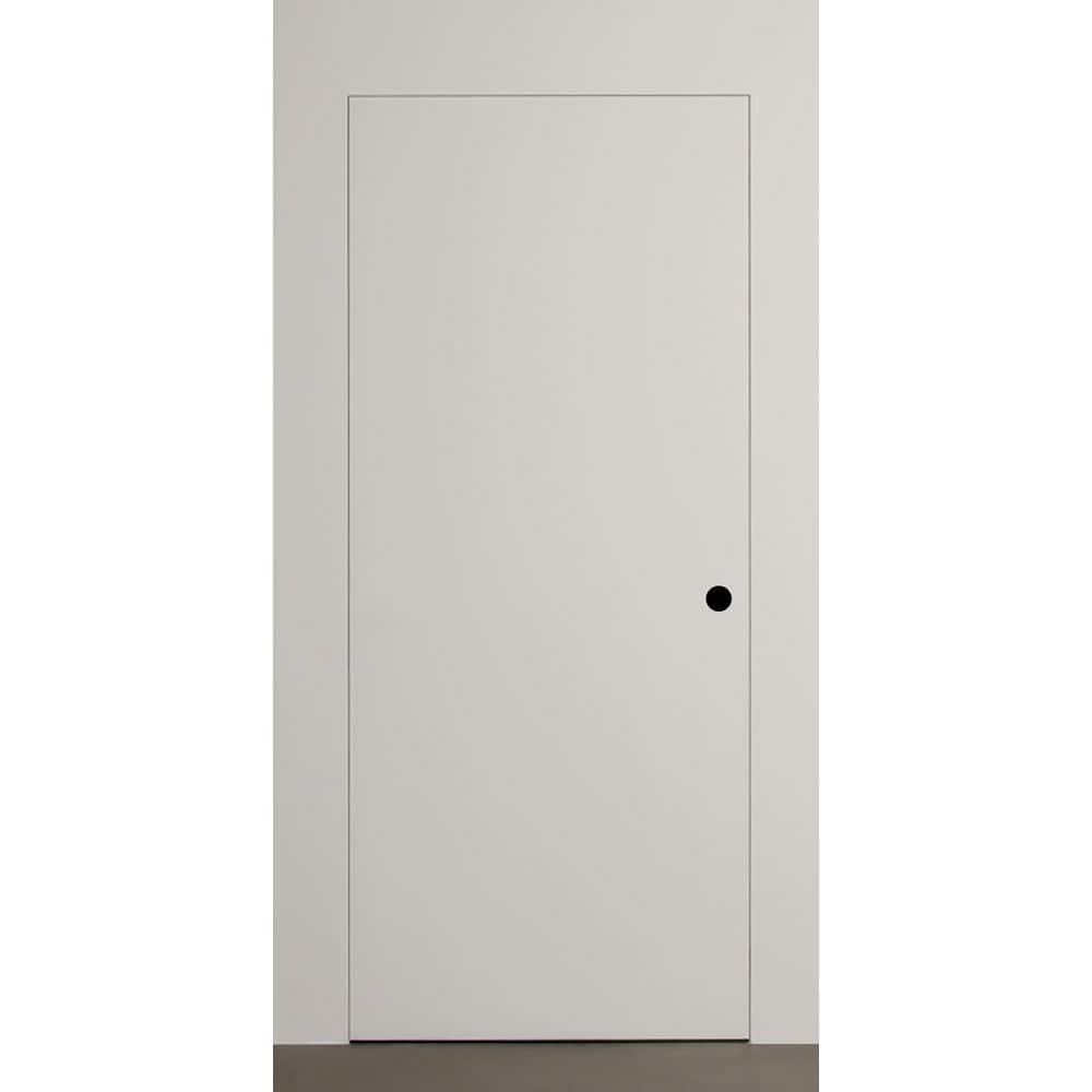 Flush 36 in. x 80 in. Right-Handed Primed Composite Wood Single Prehung Interior Door with Hidden Frame Regular price history on PriceWatchPro