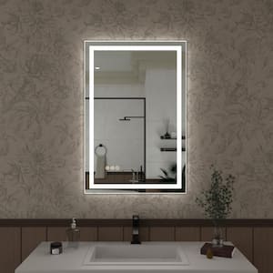 Spring 20 in. W x 30 in. H Rectangular Frameless LED Wall Bathroom Vanity Mirror