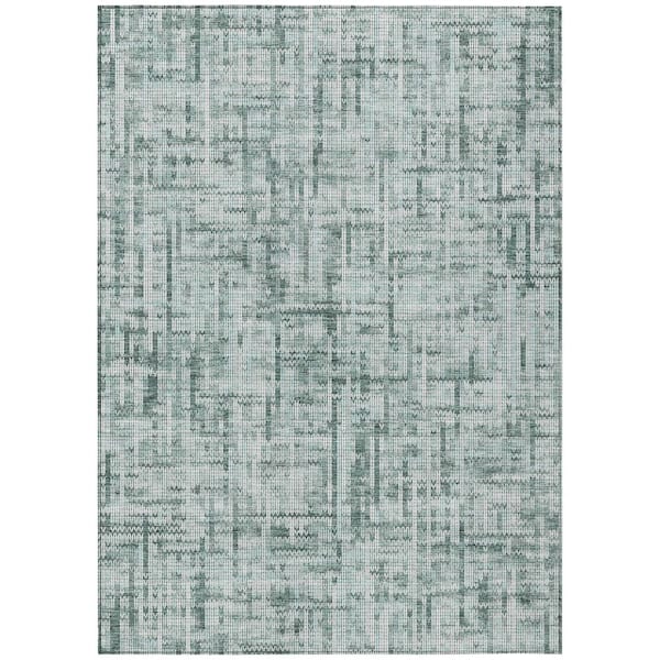 Addison Rugs Chantille Machine Washable Indoor/Outdoor Abstract ACN2130 Teal 10 ft. x 14 ft. Area Rug