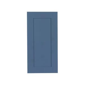 Lancaster Blue Plywood Shaker Stock Assembled Wall Kitchen Cabinet 9 in. W x 36 in. H x 12 in. D