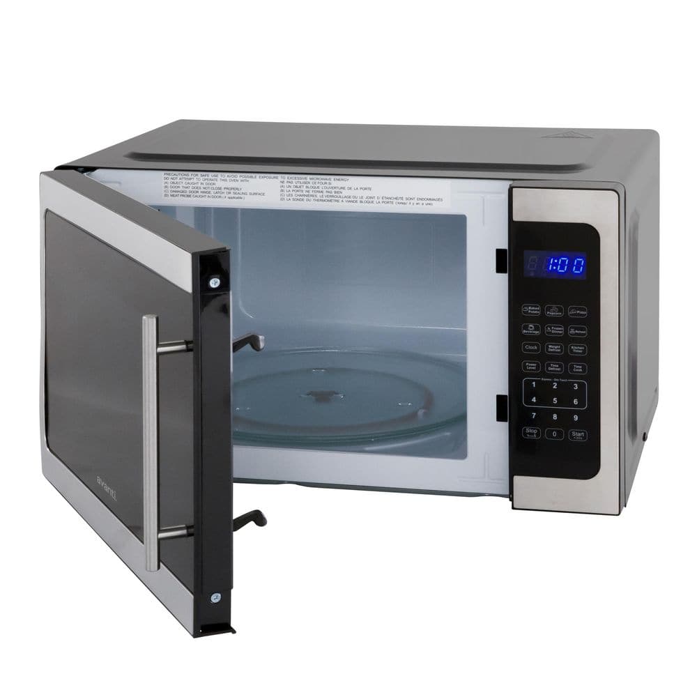 Avanti 1.5 Cu Ft Silver Stainless Steel Countertop Microwave for RV