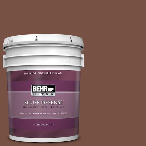 BEHR ULTRA 5 gal. #S190-7 Toasted Pecan Extra Durable Eggshell Enamel Interior Paint & Primer