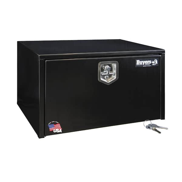 Buyers Products Company 18 in. x 18 in. x 30 in. Gloss Black Steel Underbody Truck Tool Box