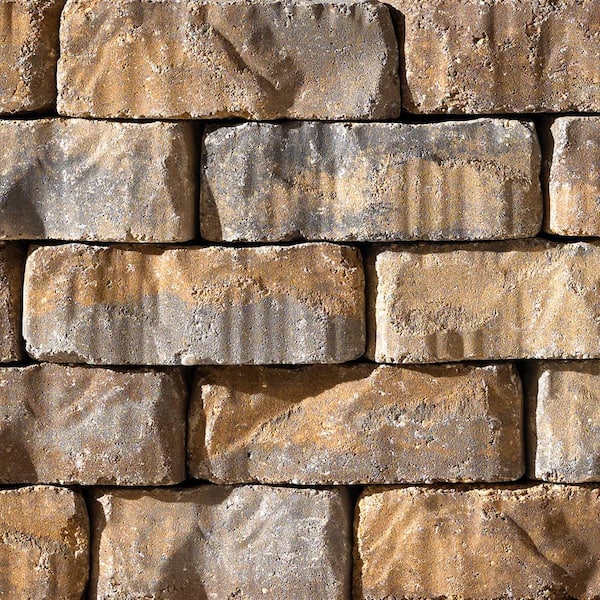 Mini Beltis 3 in. x 8 in. x 4 in. Northwoods Antique Concrete Retaining Wall Block (378-Piece/Pallet)