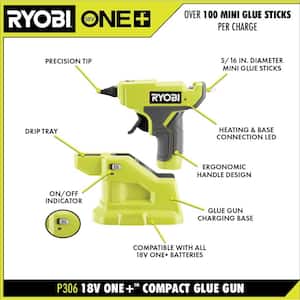 ONE+ 18V Cordless Compact 3-Tool Combo Kit with Glue Gun, Area Light, Bluetooth Speaker (Tools Only)