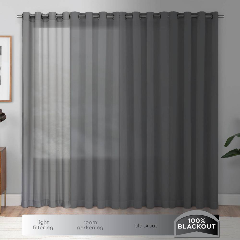 Kids Rainbow Ombre 84" x 37" Polyester Blackout Curtain Panel with Silver Grommets