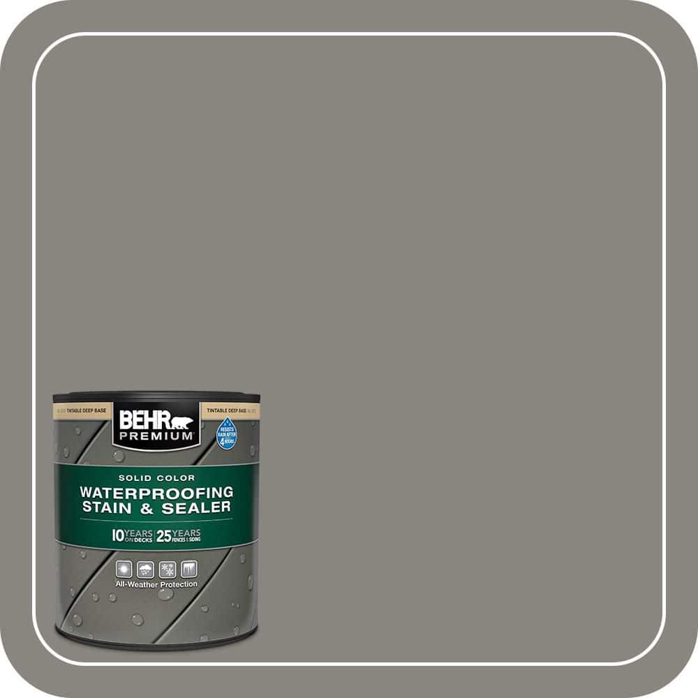 BEHR PREMIUM 1 qt. #SC-137 Drift Gray Solid Color Waterproofing