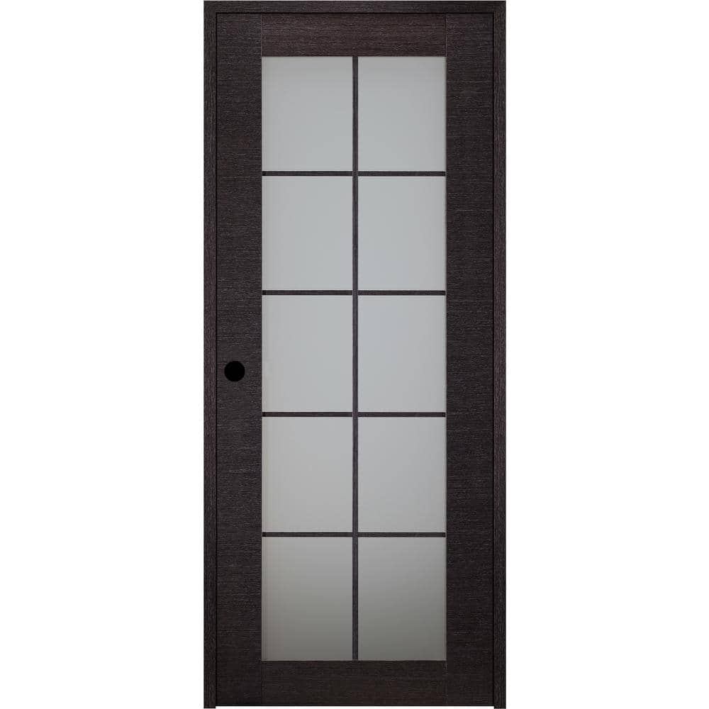 Belldinni Avanti Lite In X In Left Hand Frosted Glass Black