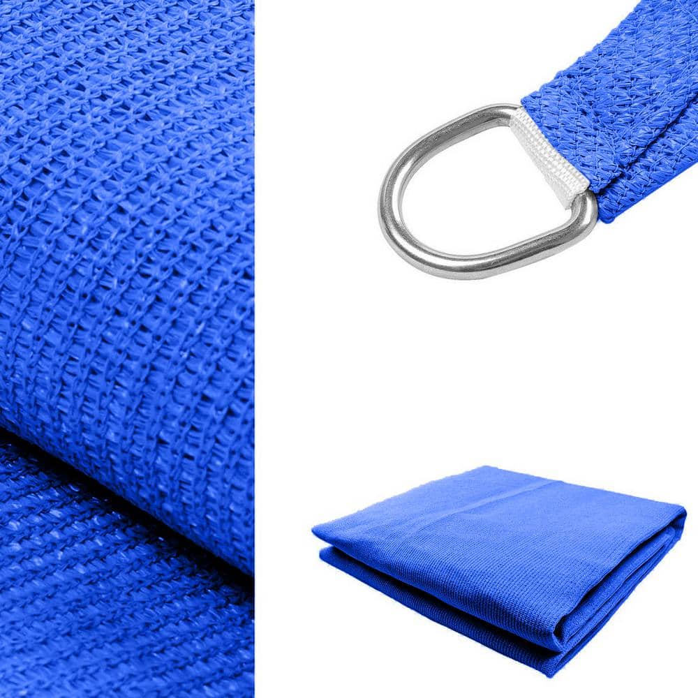 Blue 12' x 16' Rectangular Sun Shade Sail Canopy