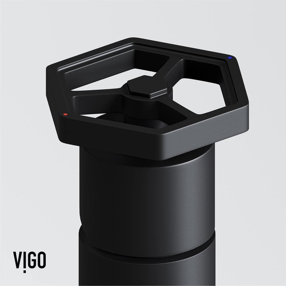Matte Black Brass Single Handle Vessel Sink Faucet