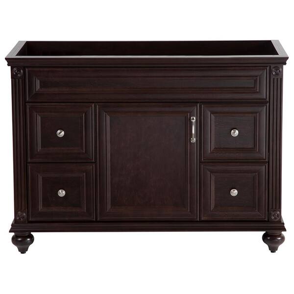 Home Decorators Collection Annakin 48 in. W x 34 in. H x 22 in. D Bath Vanity Cabinet Only in Chocolate