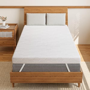 4 in. Twin Size Gel Memory Foam Ventilated, CertiPUR-US Certified and Ultra Soft Mattress Topper