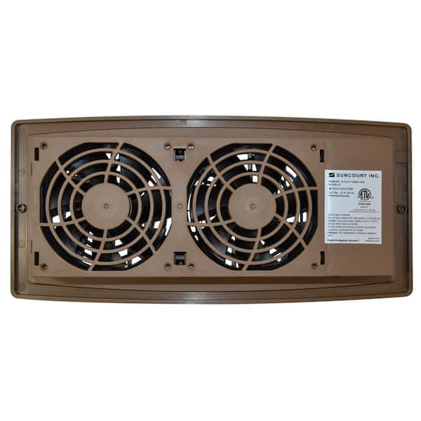 Suncourt Flush Fit 132 CFM 11-5/8 In. x 5-5/8 In. Register Air Booster Fan  - Parker's Building Supply