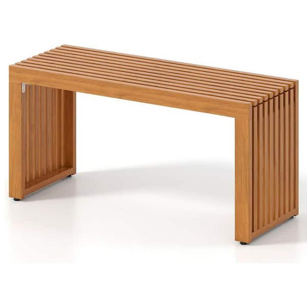 36 in. W Acacia Wood Outdoor Garden Bench