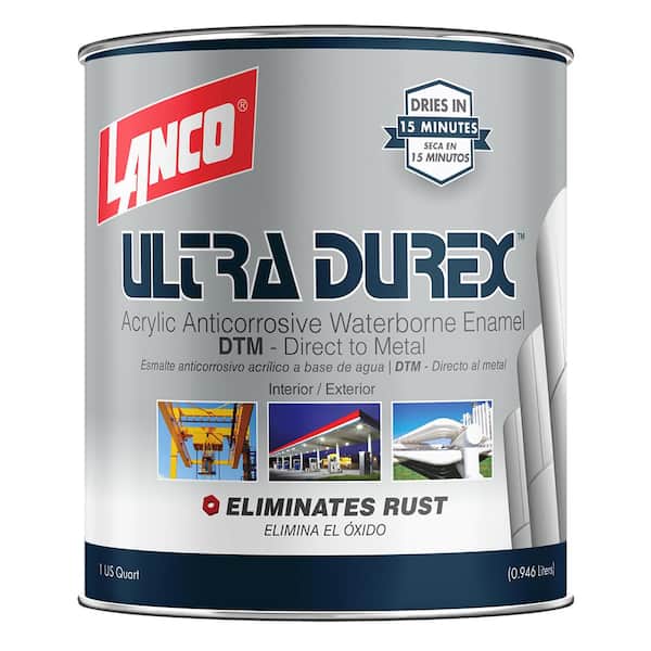 Lanco Ultra Durex Acrylic Waterborne Enamel 1-qt. White High Gloss Interior and Exterior paint