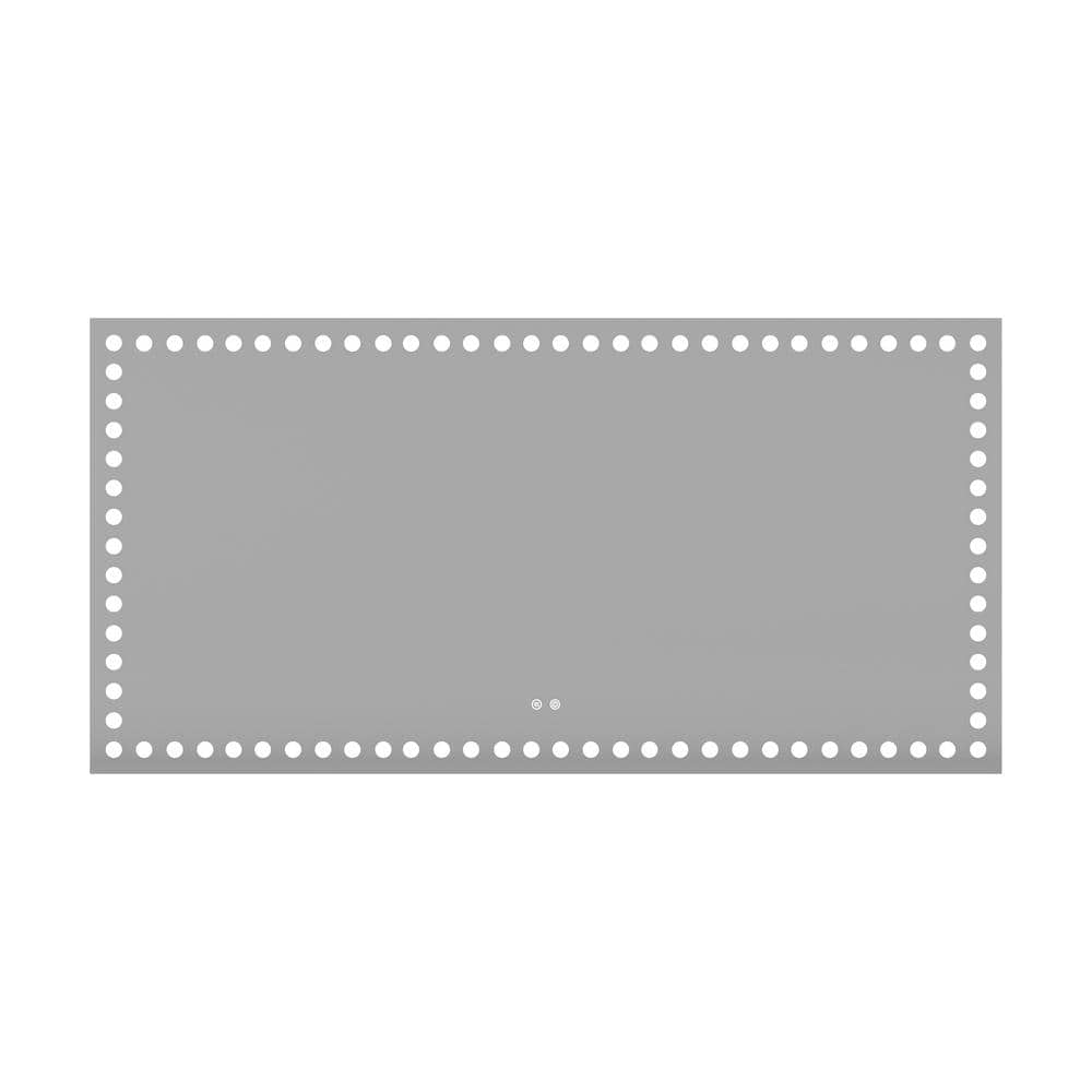 72 in. W x 36 in. H Rectangular Frameless Anti-Fog LED Light Wall Bathroom Vanity Mirror price history on PriceWatchPro
