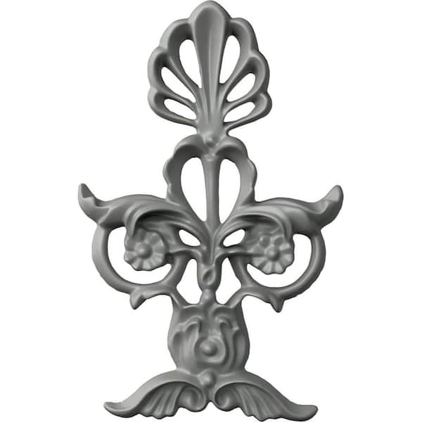 Ekena Millwork 5/8 in. x 3-3/4 in. x 5-7/8 in. Polyurethane Flowers Onlay