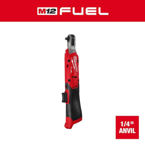 M12 12V Lithium-Ion 1/4 in. Cordless Ratchet (Tool-Only)