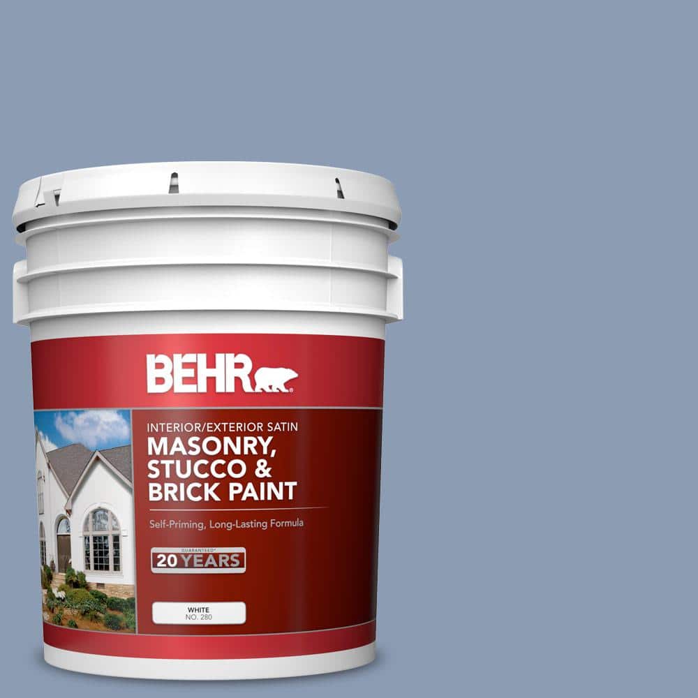 5 gal. #PPU15-10 China Silk Satin Interior/Exterior Masonry, Stucco and Bri