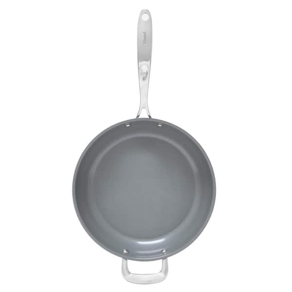 Gastro Ceramic by MasterPRO - 12.5 Cast Aluminum Covered Fry Pan Gray