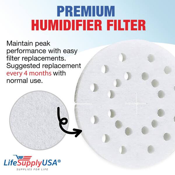 LifeSupplyUSA Humidifier Filter Replacement Anti Mineral Pad Compatible with Air O Swiss Humidifier AOS A451 S450 6 Pack ER409 HD The Home Depot
