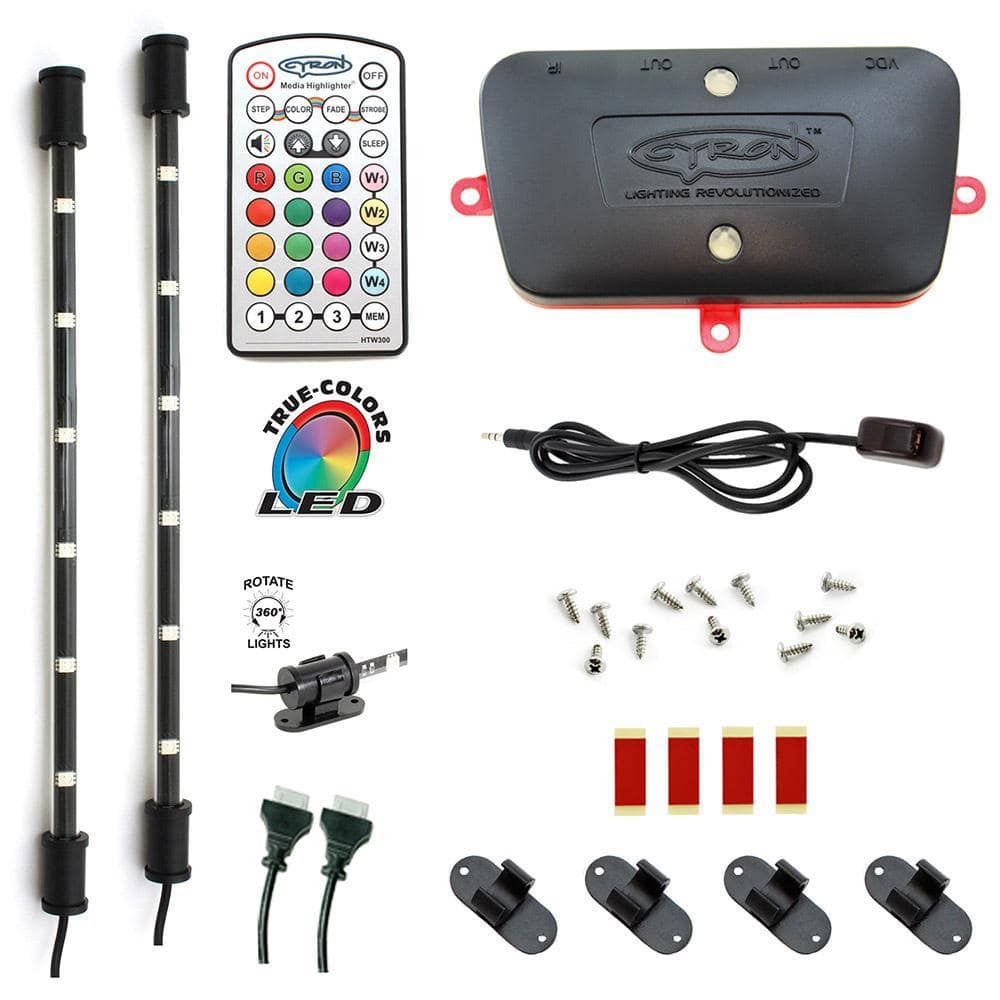 12 in. Under Accent Cabinet Counter Lighting Kit System Multicolor RGB 2-Light Bars price history on PriceWatchPro