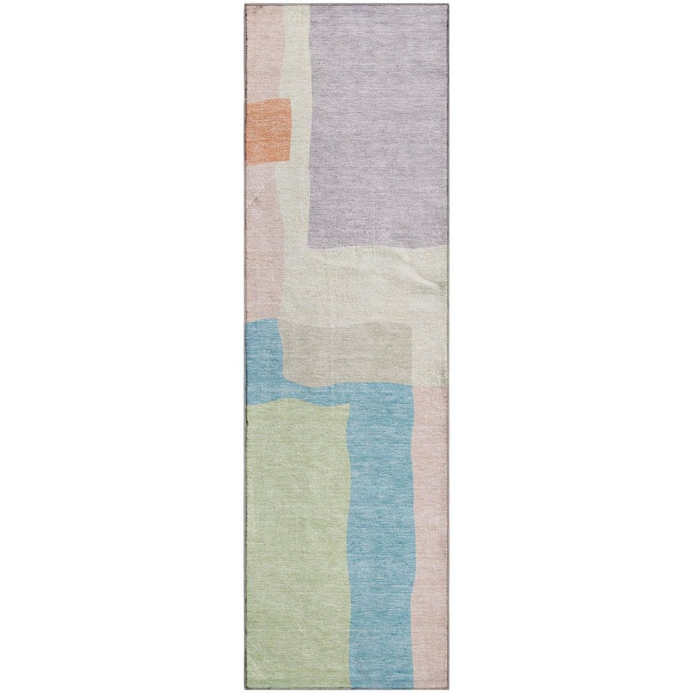 Mayfield Premium Machine Washable Abstract AMF2400 Pink 2 ft. x 7 ft. Runner Rug price history on PriceWatchPro