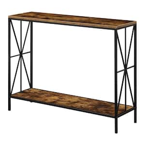 TRIBESIGNS WAY TO ORIGIN Benjamin Brown 70.9 in. Long Console Sofa Table, 2  Tier Narrow Industrial Behind Couch Bar Table Storage Shelves  HD-XK00148-WZZ - The Home Depot