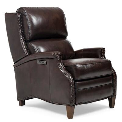 bernhardt murphy leather recliner